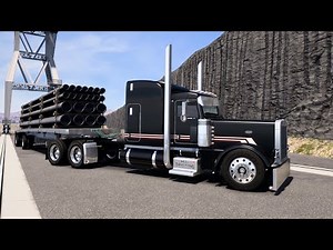 Custom Flatbed Hauling - (700hp CAT Power) - Peterbilt 389 - American Truck Simulator