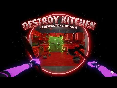 Destroy Kitchen Trailer. New $1 VR Meta store Game
