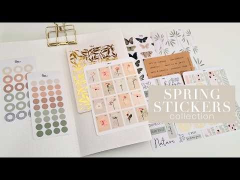 💐Spring sticker designs for your journal - Beautiful sticker compilation