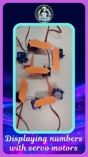 Forming Numbers with 7 Servo Motors | Arduino Robotics Project
