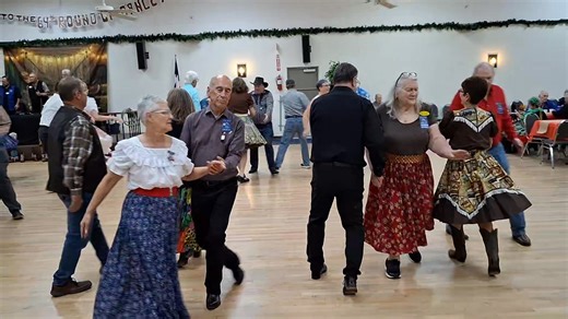 Roadrunners enjoying the NORTEX Round Up Dance. Jack Pladdys, Scott Bennett, & Vernon Jones. | Roadrunners Square and Round Dance Club
