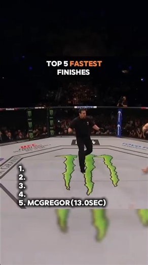 Top 5 Fastest Finishes #ufc #knockouts