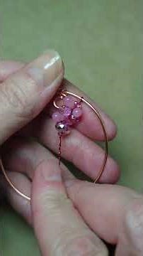 Making a Tree-of-life Pendant (Number 240) with Pink Crystals and Pink Teardrops