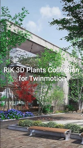 Twinmotion専用 高品質 アセット【RIK 3D Plants Collection for Twinmotion】2023年7月リリース #shorts