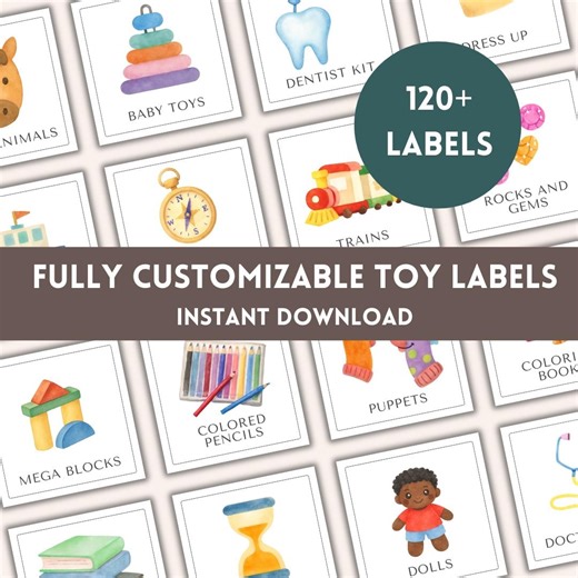 Toy Bin Labels for Preschool Toy Room | Playroom Label and Toy Storage Label | Montessori Toy Label for Daycare Toy Storage | Organization - Etsy Australia