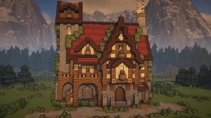 Minecraft 红砖小屋 | 建筑教程