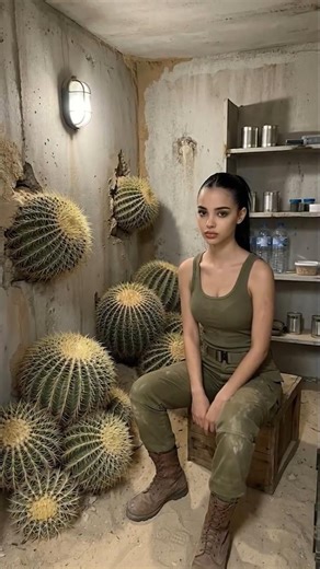 I Found a Hidden Bunker Under a Cactus… No One Would See It 🌵