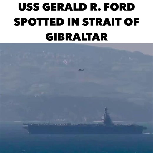 The largest warship ever built has entered the Mediterranean Sea. 🇺🇸 | Hananya Naftali