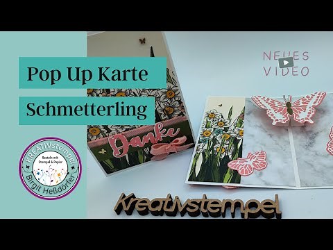 Anleitung Pop Up Karte Schmetterling