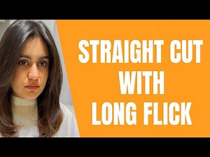 One length Haircut with flicks // straight cut step-by-step ￼￼