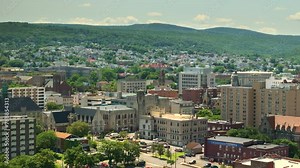 Old historical city Scranton in Pennsylvania. North East USA cityscape