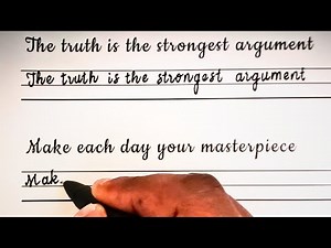 Beautiful Handwriting // Improve your handeriting skills