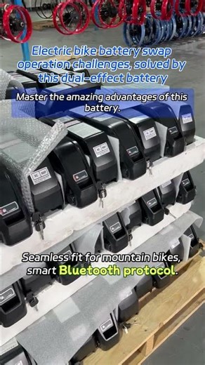 Electric bike battery swap operation challenges solved by this dual effect battery #chamrider #ebike