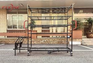[Hot Item] Picking Stair Carts with Steps and Ladder Handle Logistics Platform Trolley Warehouse