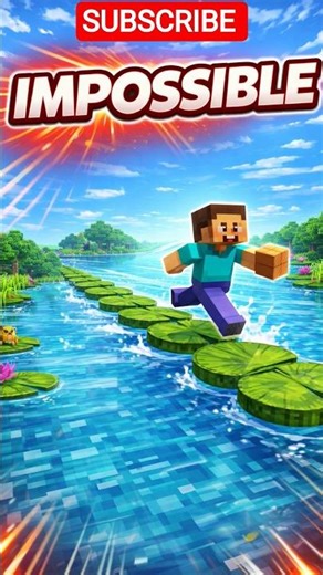 Lily pad speed bridge #minecraft #gaming #gameplay