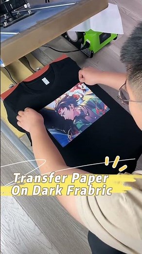 Transfer Paper On Dark Fabric | Heat Transfer Paper | Transfer Printing | Printing On Fabric#fabric