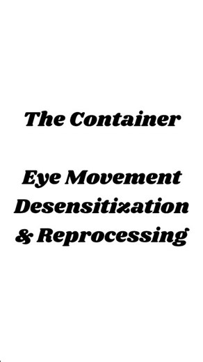 The Container Exercise from EMDR ✨ : a compartmentalization technique #therapytools #emdr #therapy