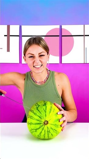 🌊🍉 Blue Watermelon Magic! | Fun DIY Hack You Can't Miss! #shorts