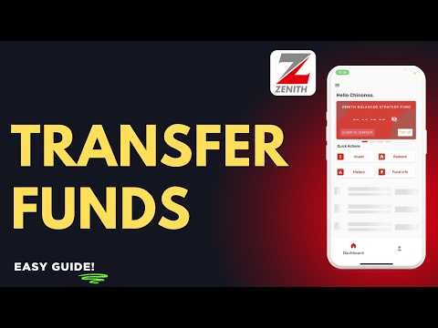 How to transfer funds using Zenith Bank app