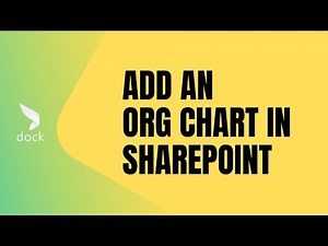 How to add an org chart in SharePoint - Tutorial