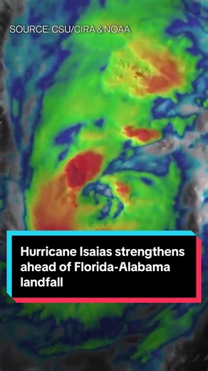 Hurricane Isaias strengthened into a major storm Friday as it barreled toward more than 3 million people along the US Gulf Coast, threatening dangerous flooding and storm surge after forcing energy producers to curb output. #US #news #storm #weather #hurricane