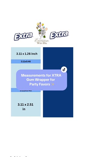 Custom Wrapper Tutorial for EXTRA Gum Party Favors