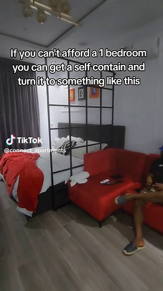 If you can't afford a one bedroom apartment, you can get a self contain and turn it to something like this .... .... .... #onebedroomapartment #selfcon #interiordesign #redesign #selfcontainapartment #smallroomapartment #lagosnigeria #Lagos #abuja #abujaapartments #lagosapartments