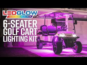 LEDGlow | Million Color Expandable LED 6-Seater Golf Cart Underbody Lighting Kit