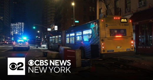 MTA bus crashes into dining shed, parked cars on Upper East Side