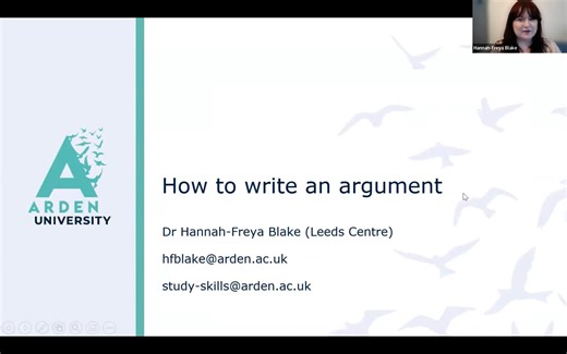 How to write an argument video