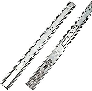 5 Pairs 22 inch Full Extension Drawer Slides Soft Close Ball Bearing Drawer Slides - LONTAN 4502S3-22 Rails for Drawers Heavy Duty 100 LB Capacity Drawer Runners