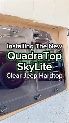 Installing the QuadraTop SkyLite clear top from Quadratec on my Jeep Wrangler JK. #jeep