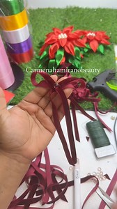 8.8K views · 57 reactions | Tutorial moño para árbol navideño #tutorial #moño #tendencia #christmastree #christmastreedecor ￼ | Carmen Altamirano beauty | Facebook