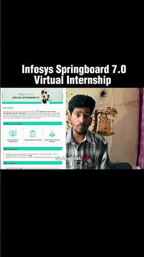 Infosys Springboard 7.0 #infosys #springboard #virtual #internship