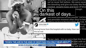 3.7K views · 120 reactions | “DARKEST OF DAYS”: Chrissy Teigen revealed in a heartbreaking post overnight that she suffered a pregnancy loss -- calling this the "darkest of days." Jamie Yuccas shows how Teigen and her husband John Legend’s openness is helping others dealing with loss. https://cbsn.ws/3l3ow19 | CBS Evening News | Facebook