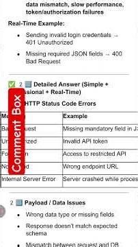 Common Error faced during API Testing | Cognizant Automation Testing Interview Questions #shorts
