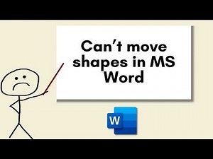 Can’t Move Shapes in MS Word? Fix in Seconds!