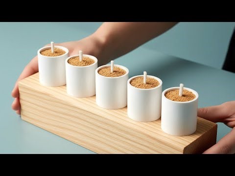 Don't throw away your old PVC pipe! Cut it up and put some powder inside, you won't believe it