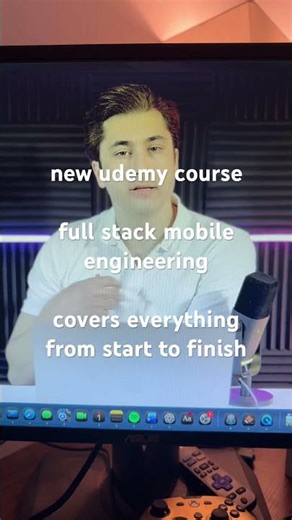 New full stack mobile engineering course on udemy