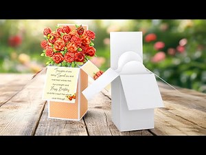 Make Your Own Custom Pop Up Box Card Filled With Flowers