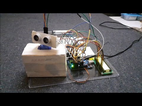 Military Mini Radar system using Arduino UNO Ultrasonic module LCD and Servo | Radar model project