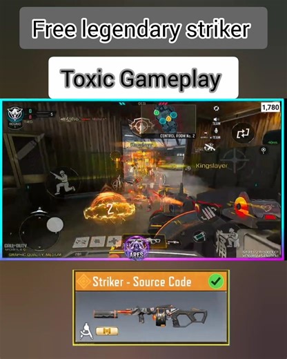 STRIKER - LEGENDARY for MP call of duty mobile #codm #codmobile #shorts #callofdutymobile