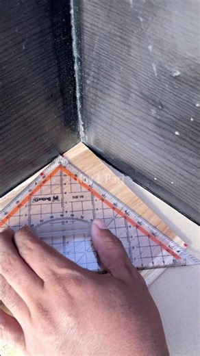the right way to measure the position of the square angle #woodworking #classicwood #wood #diy