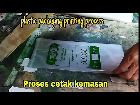 Plastic packaging printing process, proses cetak kemasan
