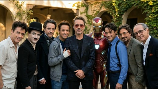 小罗伯特·唐尼（钢铁侠）经典角色的今昔对比