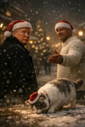 Christmas Ends Quietly 🎄❄️ A Final Walk with Trump, The Rock & the Cat