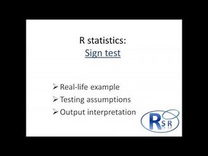 R - Sign test (matched pairs)