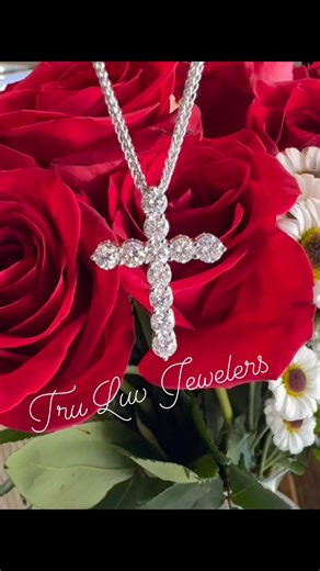 JUST ARRIVED! Diamond cross necklace. | Tru Luv Jewelers