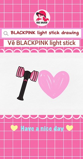 How to Draw BLACKPINK Light Stick | Step-by-Step Tutorial
