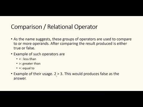 introduction to operators